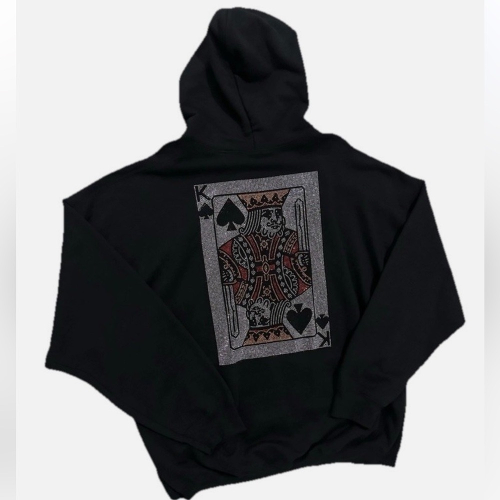 King Of Spades Hoodie Size 3XL fashionable